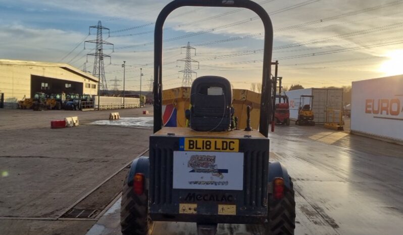 2018 Mecalac TA3S Site Dumpers For Auction: Leeds -27th, 28th, 29th, 30th November 24 @ 8:00am full