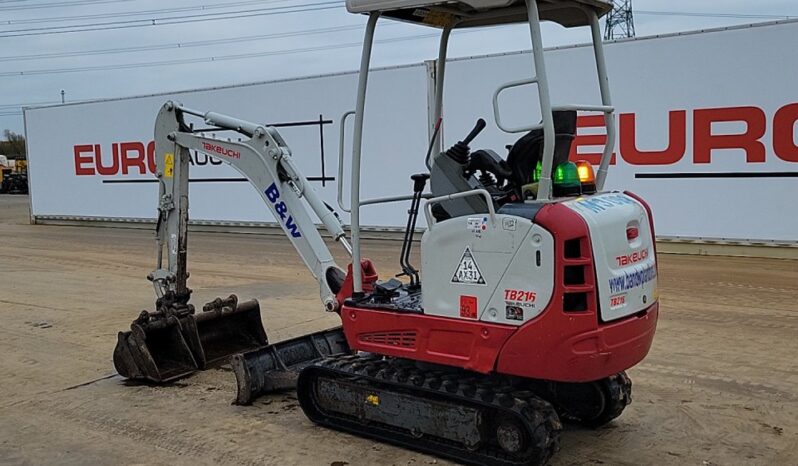 2020 Takeuchi TB216 Mini Excavators For Auction: Leeds -27th, 28th, 29th, 30th November 24 @ 8:00am full