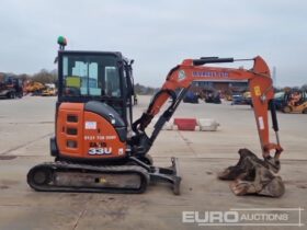 2021 Hitachi ZX33U-6 CLR Mini Excavators For Auction: Leeds -27th, 28th, 29th, 30th November 24 @ 8:00am full