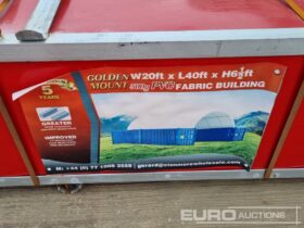 Golden Mount 20x40x6.5 PVC Dome Storage Shelter Modular Buildings For Auction: Leeds -27th, 28th, 29th, 30th November 24 @ 8:00am full