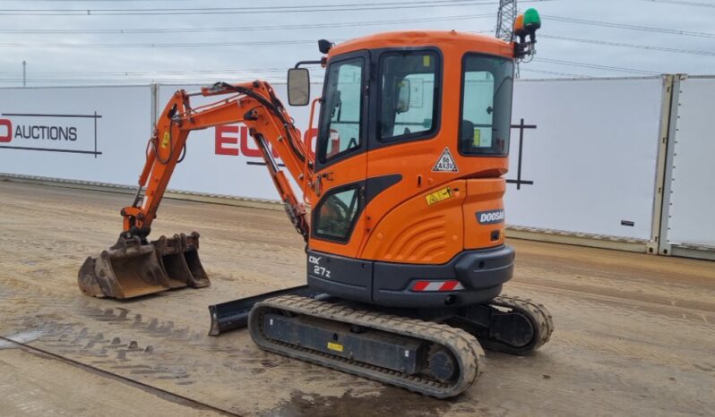 2019 Doosan DX27Z Mini Excavators For Auction: Leeds -27th, 28th, 29th, 30th November 24 @ 8:00am full