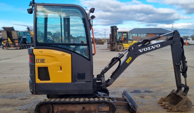 2019 Volvo EC18E Mini Excavators For Auction: Leeds -27th, 28th, 29th, 30th November 24 @ 8:00am full