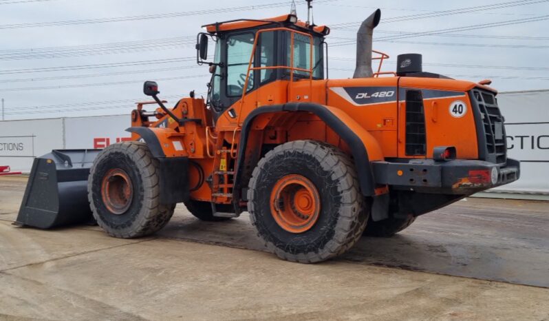 2017 Doosan DL420-5 Wheeled Loaders For Auction: Leeds -27th, 28th, 29th, 30th November 24 @ 8:00am full