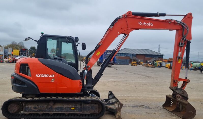 2019 Kubota KX080-4A 6 Ton+ Excavators For Auction: Leeds -27th, 28th, 29th, 30th November 24 @ 8:00am full