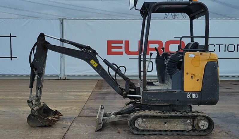 2017 Volvo EC18D Mini Excavators For Auction: Leeds -27th, 28th, 29th, 30th November 24 @ 8:00am full