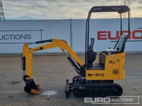 Unused 2024 JPC KV12 Mini Excavators For Auction: Leeds -27th, 28th, 29th, 30th November 24 @ 8:00am full