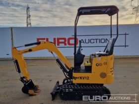 Unused 2024 JPC KV12 Mini Excavators For Auction: Leeds -27th, 28th, 29th, 30th November 24 @ 8:00am full