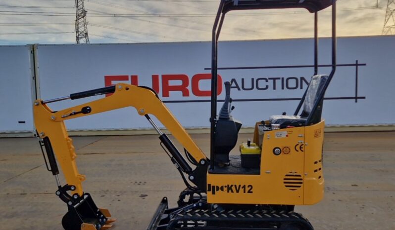 Unused 2024 JPC KV12 Mini Excavators For Auction: Leeds -27th, 28th, 29th, 30th November 24 @ 8:00am full