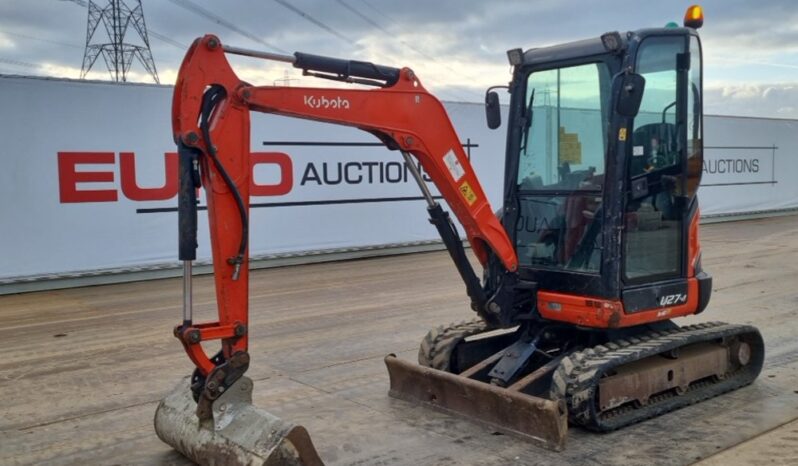 2014 Kubota U27-4 Mini Excavators For Auction: Leeds -27th, 28th, 29th, 30th November 24 @ 8:00am