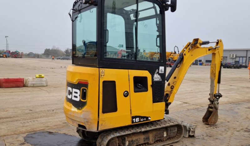 2018 JCB 16C-1 Mini Excavators For Auction: Leeds -27th, 28th, 29th, 30th November 24 @ 8:00am full