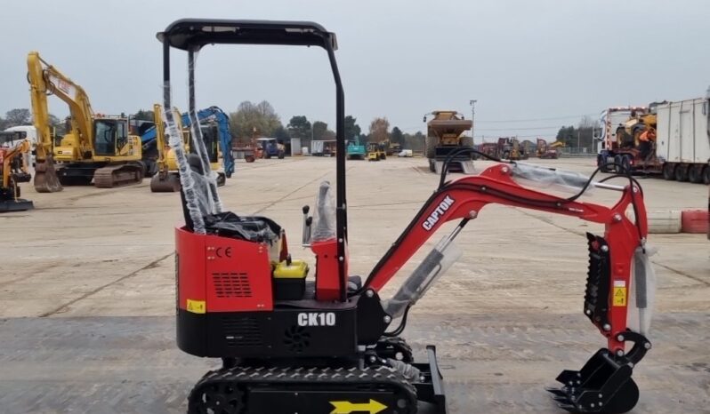 Unused 2024 Captok CK10 Micro Excavators For Auction: Leeds -27th, 28th, 29th, 30th November 24 @ 8:00am full