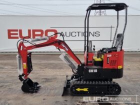 Unused 2024 Captok CK10 Micro Excavators For Auction: Leeds -27th, 28th, 29th, 30th November 24 @ 8:00am full