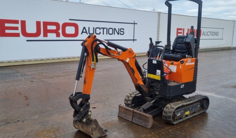 2020 Doosan DX10Z Mini Excavators For Auction: Leeds -27th, 28th, 29th, 30th November 24 @ 8:00am