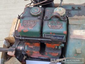 Lister 6KvA Generator, 2 Cylinder Engine Generators For Auction: Leeds -27th, 28th, 29th, 30th November 24 @ 8:00am full