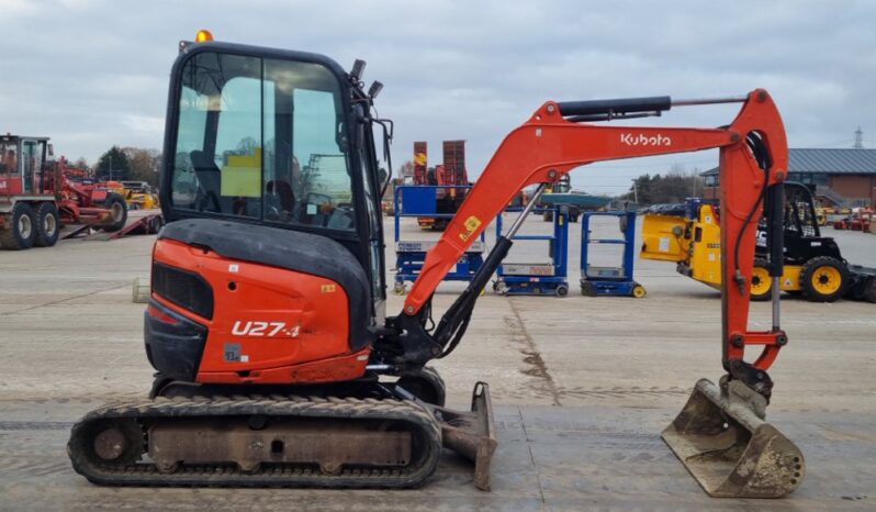 2014 Kubota U27-4 Mini Excavators For Auction: Leeds -27th, 28th, 29th, 30th November 24 @ 8:00am full