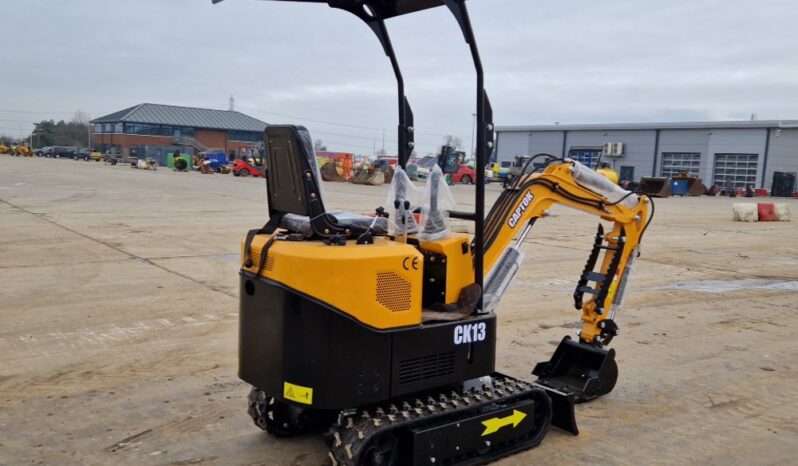 Unused 2024 Captok CK13 Micro Excavators For Auction: Leeds -27th, 28th, 29th, 30th November 24 @ 8:00am full