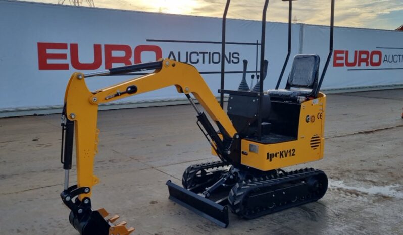 Unused 2024 JPC KV12 Mini Excavators For Auction: Leeds -27th, 28th, 29th, 30th November 24 @ 8:00am