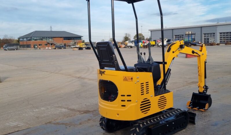 Unused 2024 JPC KV12 Mini Excavators For Auction: Leeds -27th, 28th, 29th, 30th November 24 @ 8:00am full