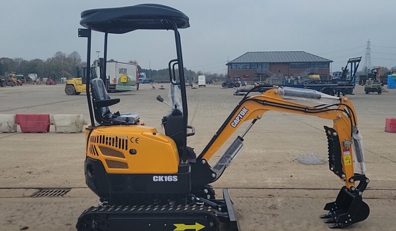 Unused 2024 Captok CK16S Micro Excavators For Auction: Leeds -27th, 28th, 29th, 30th November 24 @ 8:00am full