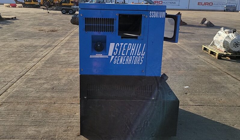 Stephill SSDK10W Generators For Auction: Leeds -27th, 28th, 29th, 30th November 24 @ 8:00am full