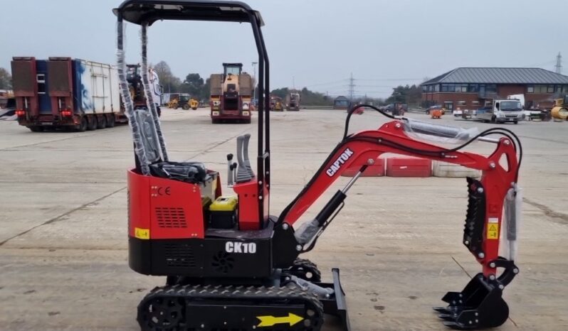 Unused 2024 Captok CK10 Mini Excavators For Auction: Leeds -27th, 28th, 29th, 30th November 24 @ 8:00am full