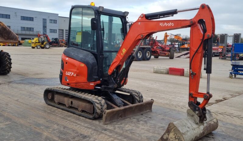 2014 Kubota U27-4 Mini Excavators For Auction: Leeds -27th, 28th, 29th, 30th November 24 @ 8:00am full