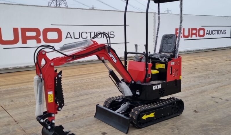 Unused 2024 Captok CK10 Mini Excavators For Auction: Leeds -27th, 28th, 29th, 30th November 24 @ 8:00am