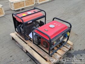 D&J Power 230 Volt Petrol Generator (2 of) Generators For Auction: Leeds -27th, 28th, 29th, 30th November 24 @ 8:00am full