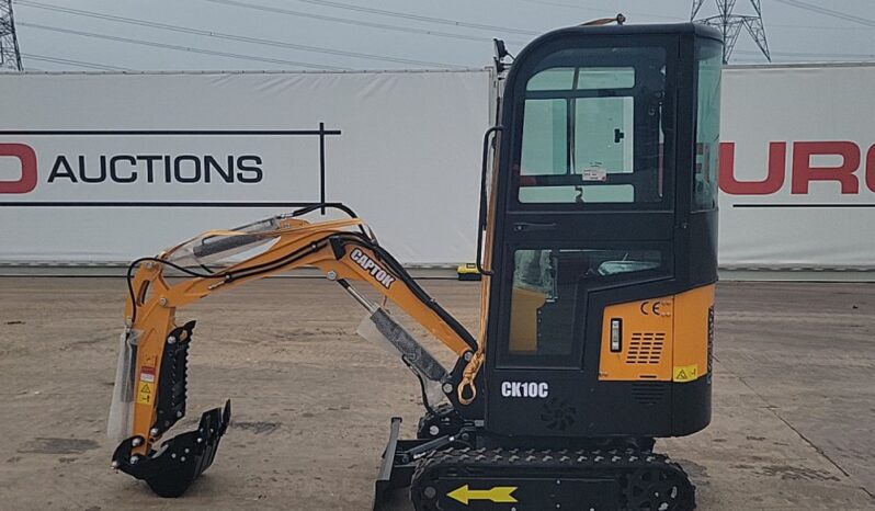 Unused 2024 Captok CK10C Micro Excavators For Auction: Leeds -27th, 28th, 29th, 30th November 24 @ 8:00am full