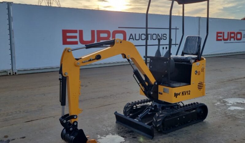 Unused 2024 JPC KV12 Mini Excavators For Auction: Leeds -27th, 28th, 29th, 30th November 24 @ 8:00am