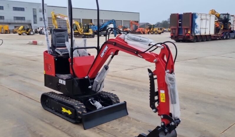 Unused 2024 Captok CK10 Micro Excavators For Auction: Leeds -27th, 28th, 29th, 30th November 24 @ 8:00am full