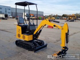 Unused 2024 JPC KV12 Mini Excavators For Auction: Leeds -27th, 28th, 29th, 30th November 24 @ 8:00am full