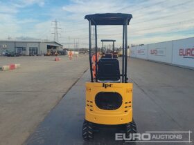 Unused 2024 JPC KV12 Mini Excavators For Auction: Leeds -27th, 28th, 29th, 30th November 24 @ 8:00am full