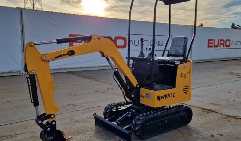 Unused 2024 JPC KV12 Mini Excavators For Auction: Leeds -27th, 28th, 29th, 30th November 24 @ 8:00am