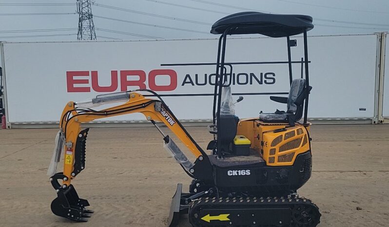 Unused 2024 Captok CK16S Micro Excavators For Auction: Leeds -27th, 28th, 29th, 30th November 24 @ 8:00am full