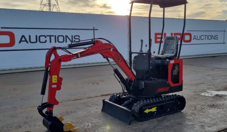 Unused 2024 Colt YFE10 Mini Excavators For Auction: Leeds -27th, 28th, 29th, 30th November 24 @ 8:00am