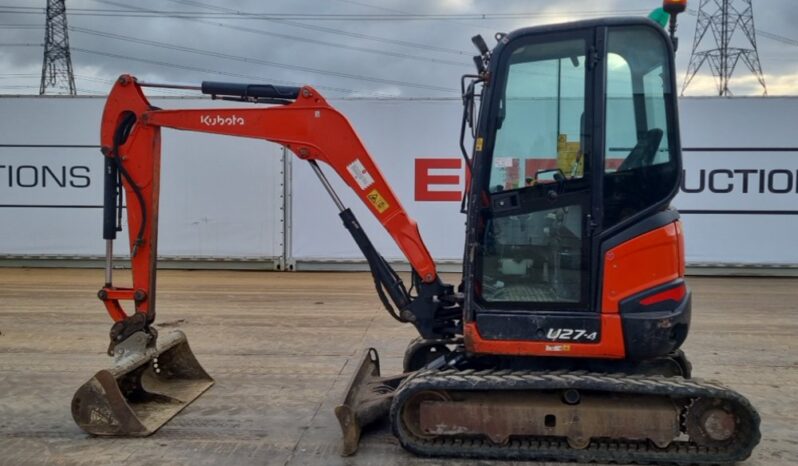 2014 Kubota U27-4 Mini Excavators For Auction: Leeds -27th, 28th, 29th, 30th November 24 @ 8:00am full