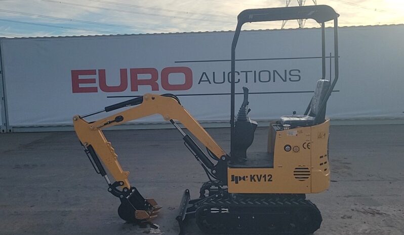 Unused 2024 JPC KV12 Mini Excavators For Auction: Leeds -27th, 28th, 29th, 30th November 24 @ 8:00am full