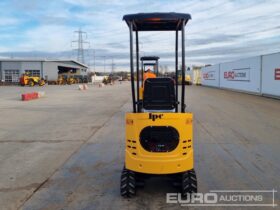 Unused 2024 JPC KV12 Mini Excavators For Auction: Leeds -27th, 28th, 29th, 30th November 24 @ 8:00am full