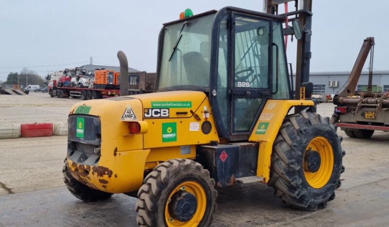 2016 JCB 926-4 Rough Terrain Forklifts For Auction: Leeds -27th, 28th, 29th, 30th November 24 @ 8:00am full