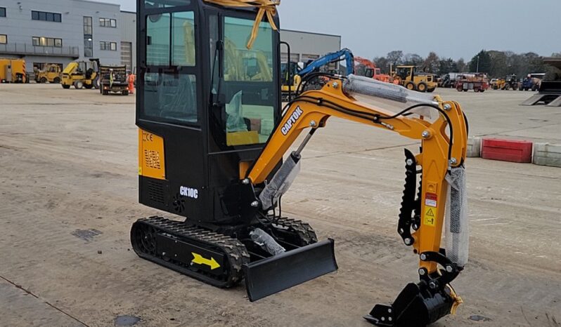 Unused 2024 Captok CK10C Micro Excavators For Auction: Leeds -27th, 28th, 29th, 30th November 24 @ 8:00am full