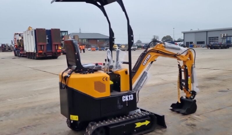 Unused 2024 Captok CK13 Micro Excavators For Auction: Leeds -27th, 28th, 29th, 30th November 24 @ 8:00am full