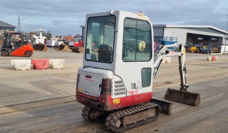 2010 Takeuchi TB016 Mini Excavators For Auction: Leeds -27th, 28th, 29th, 30th November 24 @ 8:00am full