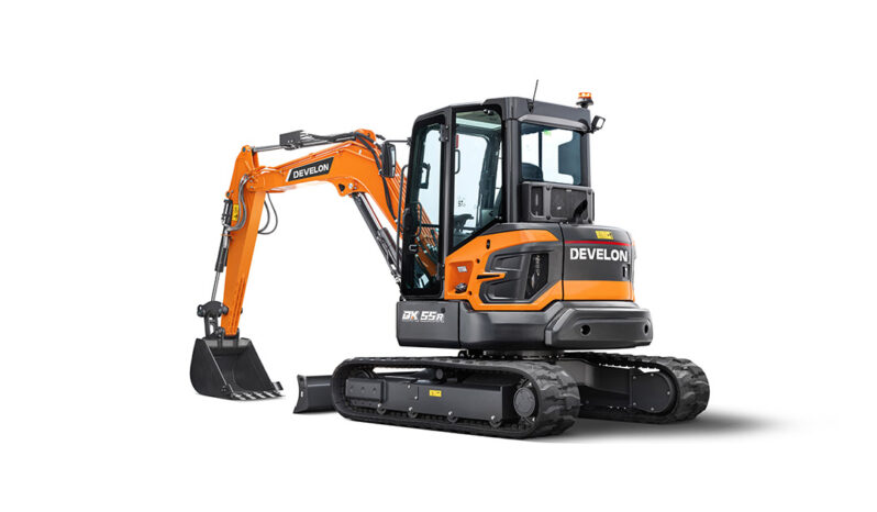 New Develon DX55R Mini Excavators full