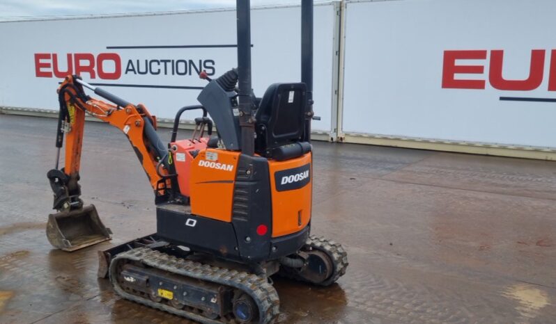 2020 Doosan DX10Z Mini Excavators For Auction: Leeds -27th, 28th, 29th, 30th November 24 @ 8:00am full