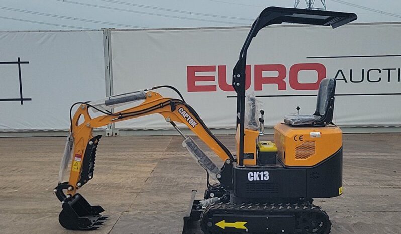 Unused 2024 Captok CK13 Micro Excavators For Auction: Leeds -27th, 28th, 29th, 30th November 24 @ 8:00am full