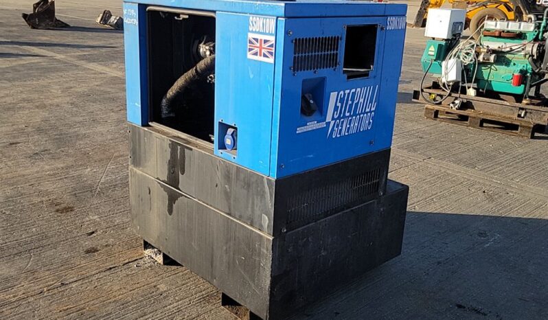 Stephill SSDK10W Generators For Auction: Leeds -27th, 28th, 29th, 30th November 24 @ 8:00am full