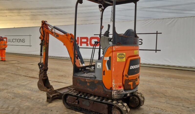 2019 Doosan DX17Z Mini Excavators For Auction: Leeds -27th, 28th, 29th, 30th November 24 @ 8:00am full