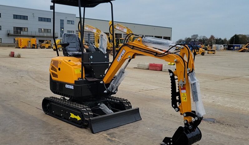 Unused 2024 Captok CK16S Micro Excavators For Auction: Leeds -27th, 28th, 29th, 30th November 24 @ 8:00am full