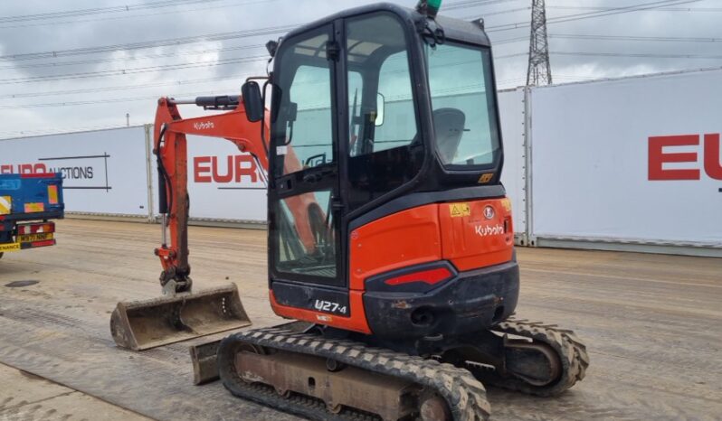 2014 Kubota U27-4 Mini Excavators For Auction: Leeds -27th, 28th, 29th, 30th November 24 @ 8:00am full